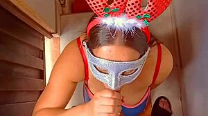 Colombiansk kone giver mig blowjobs i HD-video