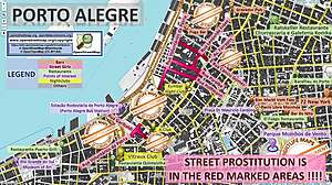 Gatuprostituts i Porto Alegres: En karta över horor, eskorter och frilansare
