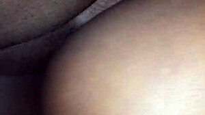 Black ebony chick gets a creampie in this hardcore video