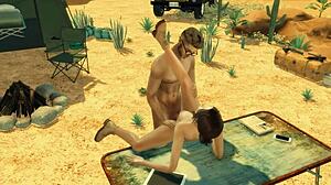 محاكاة ساخرة لـ Tomb Raider في Sims 4 مع قضيب مصري من القدر