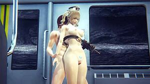 Barbaras在Genshin Impacthentai游戏中的激烈硬核场景。